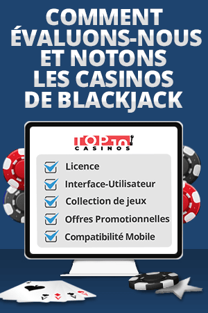 évaluation des casinos de blackjack