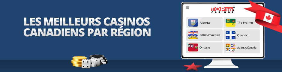 meilleurs casinos en ligne par province