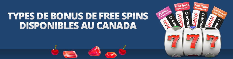 types de bonus de free spins